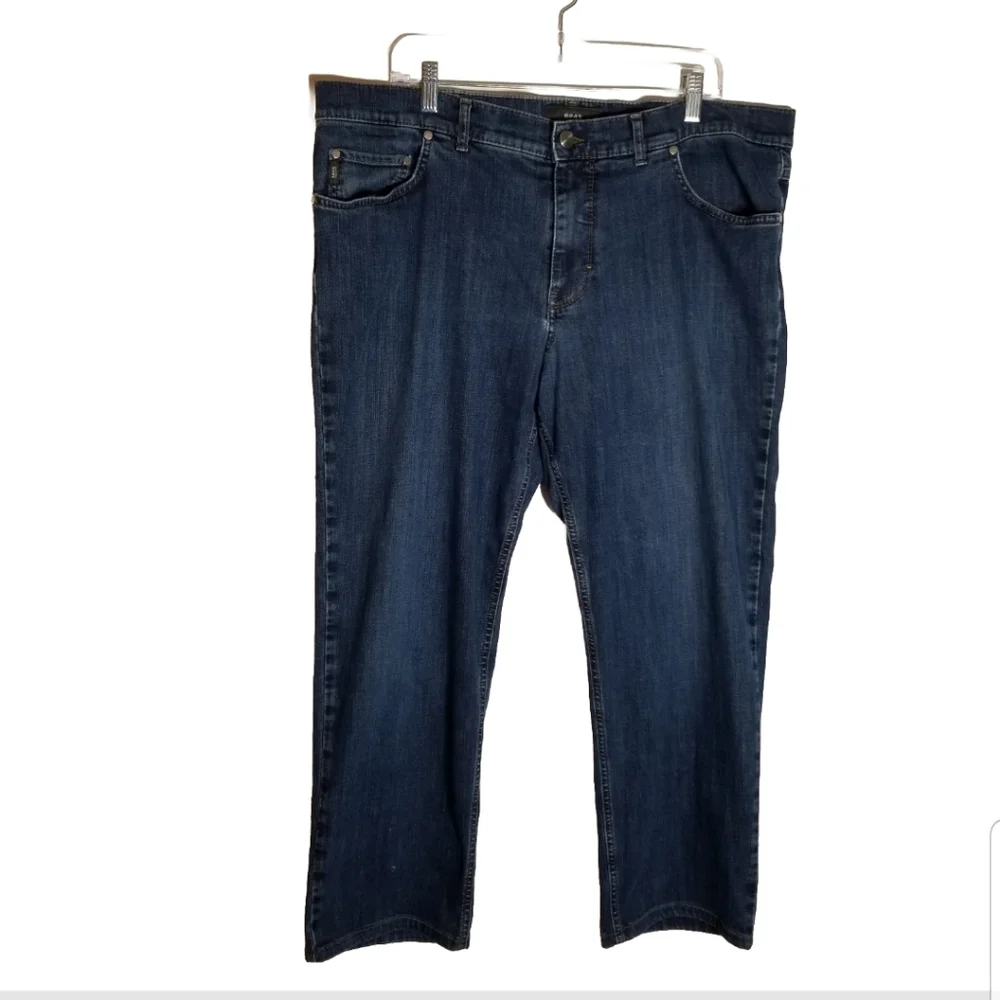Brax Feel Good Jeans Men's 42x34 Actual 40x28 Cooper Denim Straight Stretch